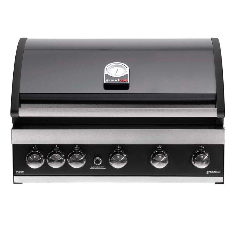 Gratar pe gaz cu 6 arzatoare (5 inox si 1 infrarosu), incastrabil, grile si plita fonta, Grandhall Maxim G5IB K05000308A - 1 Gratar pe gaz cu 6 arzatoare (5 inox si 1 infrarosu), incastrabil, grile si plita fonta, Grandhall Maxim G5IB K05000308A - 1