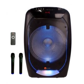 Boxa activa portabila N-Gear The Flash 1510, 500 W, difuzor 38cm, USB, MP3, Bluetooth, 2 microfoane wireless - 1