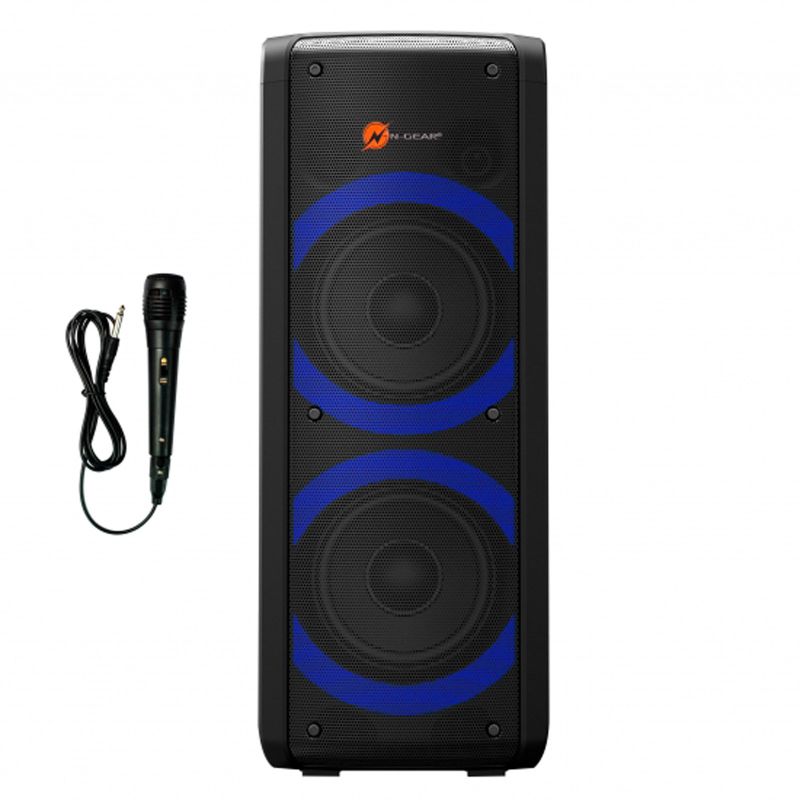 Boxa activa portabila N-Gear Let's Go Party 72, 450 W, difuzor 2x16cm, USB, MP3, Bluetooth, microfon cu fir - 1 Boxa activa portabila N-Gear Let's Go Party 72, 450 W, difuzor 2x16cm, USB, MP3, Bluetooth, microfon cu fir - 1