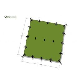 Tenda 3x3m Prelata DD Bancha Green Green Protectie UV50+ - 0707273931719 - 1