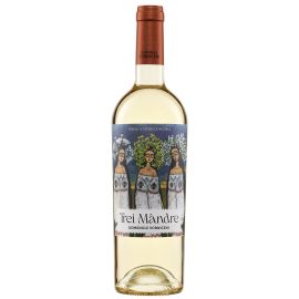 Divus Domeniile Vorniceni Trei Mandre vin alb Cupaj sec 0,75 litri, 12,5% alcool, recolta 2021 - 1