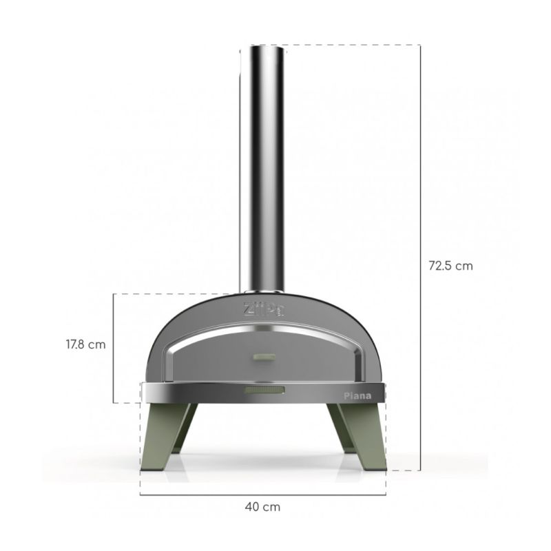 Cuptor pentru pizza compact pe peleti si lemne Eucalyptus ZiiPa22-002 - 10