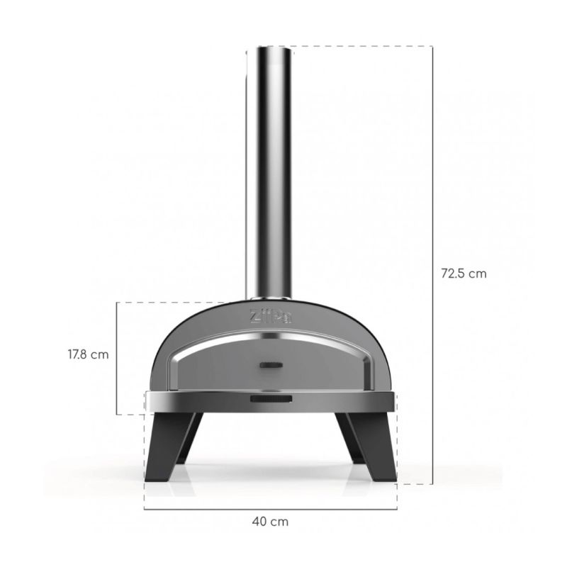 Cuptor pentru pizza compact pe peleti si lemne Ardoise ZiiPa22-004 - 10
