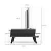 Cuptor pentru pizza compact pe peleti si lemne Ardoise ZiiPa22-004 - 11