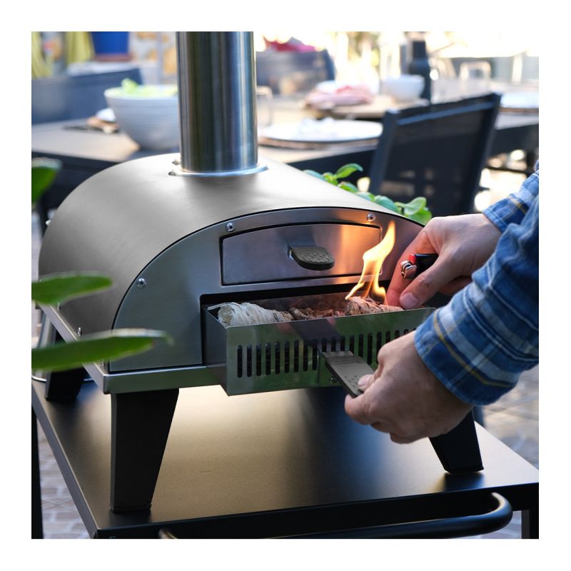 Cuptor pentru pizza compact pe peleti si lemne Ardoise ZiiPa22-004 - 14