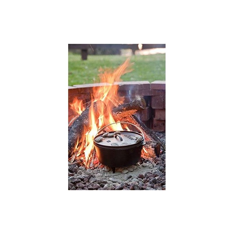 Ceaun din fonta cu capac - cuptor olandez Lodge 30,2 cm 7,6 litri L-12DCO3 - 3