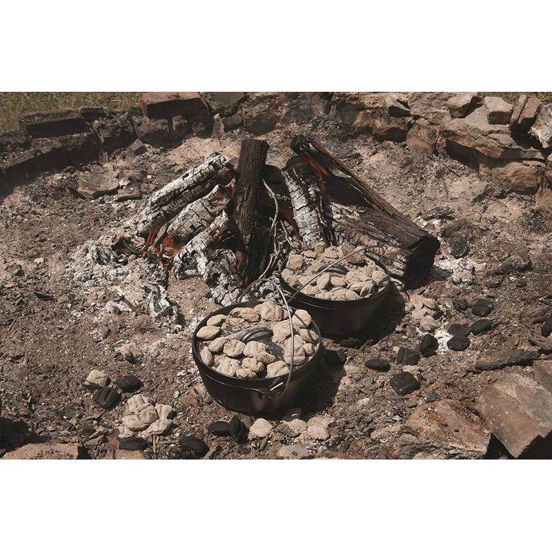 Ceaun din fonta cu capac - cuptor olandez Lodge 30,2 cm 7,6 litri L-12DCO3 - 5