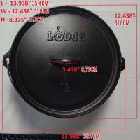 Ceaun din fonta cu capac - cuptor olandez Lodge 30,2 cm 7,6 litri L-12DCO3 - 8