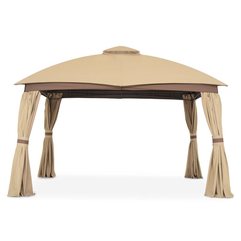 Gazebo VEGA L.295 l.295 H.270 negru/gri - 1