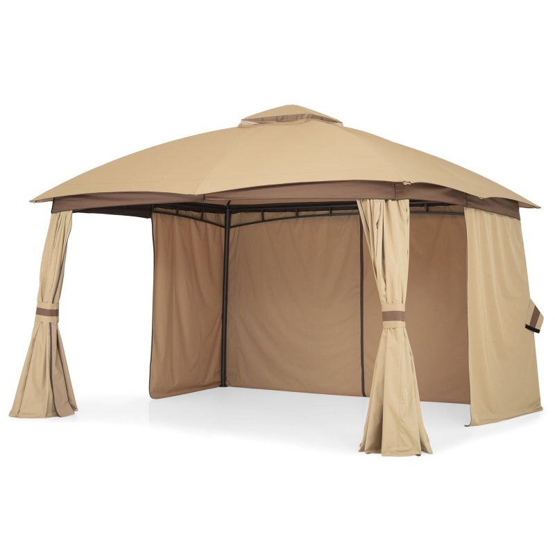Gazebo VEGA L.295 l.295 H.270 negru/gri - 5
