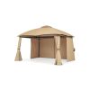 Gazebo VEGA L.295 l.295 H.270 negru/gri - 5