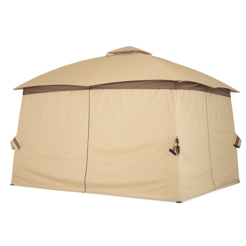 Gazebo VEGA L.295 l.295 H.270 negru/gri - 7