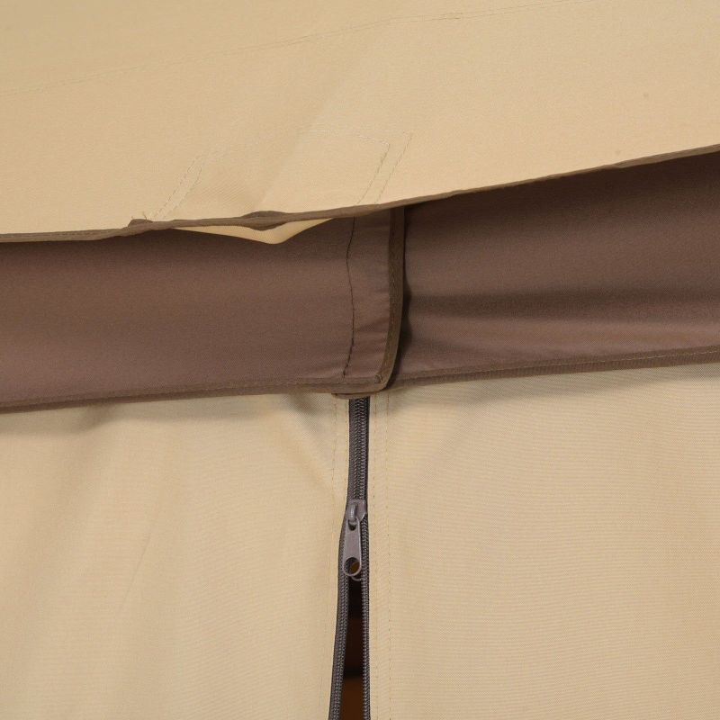 Gazebo VEGA L.295 l.295 H.270 negru/gri - 14