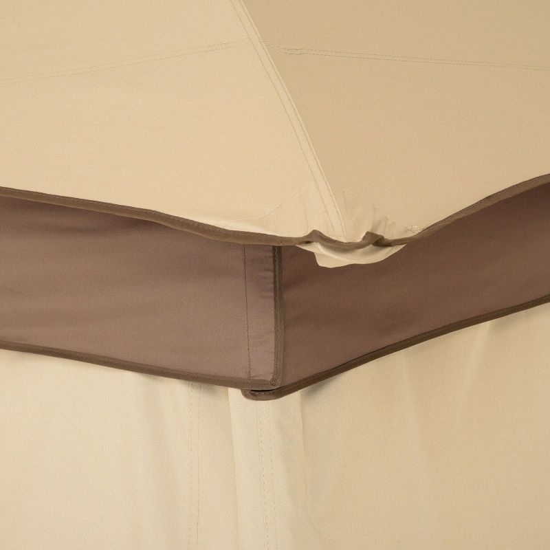 Gazebo VEGA L.295 l.295 H.270 negru/gri - 15