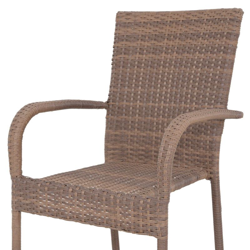 Scaun suprapozabil AMAYA L.56.5 l.63 H.95 maro - 6