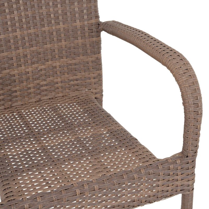 Scaun suprapozabil AMAYA L.56.5 l.63 H.95 maro - 8