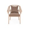 Scaun suprapozabil RIO L.68 l.65 H.84 natur/maro - 2