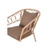 Scaun suprapozabil RIO L.68 l.65 H.84 natur/maro - 3