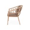 Scaun suprapozabil RIO L.68 l.65 H.84 natur/maro - 4