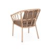 Scaun suprapozabil RIO L.68 l.65 H.84 natur/maro - 5