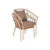 Scaun suprapozabil RIO L.68 l.65 H.84 natur/maro - 6