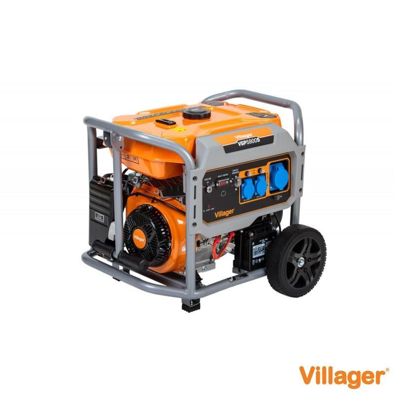 Generator Villager VGP 5900 S, 5,0 kW, motor pe benzina in 4 timpi, demaror electric 055117 - 1