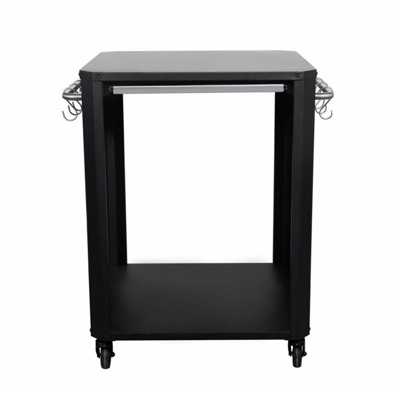 Masa de exterior pe roti, cu sistem de blocare si raft rectractabil din otel inoxidabil Cozze 60 x 60 x 83,5 cm 90300 - 1 Masa de exterior pe roti, cu sistem de blocare si raft rectractabil din otel inoxidabil Cozze 60 x 60 x 83,5 cm 90300 - 1