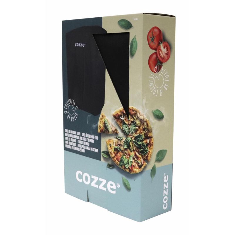 Husa pentru cuptor de pizza, gratar, masa exterior 90300 si 90522, 73 x 64 x 109 cm, material rezistent UV, negru Cozze 90301 - 