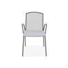 Set 2 scaune spatar mediu si masa patrata BERLIN L.70 l.70 H.72 negru/gri - 6