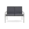 Canapea 2 locuri COLLODI L.115 l.63 H.92.5 natur/gri - 1