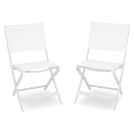 Set 2 scaune pliabile BREEZE L.63 l.50 H.88 alb - 1