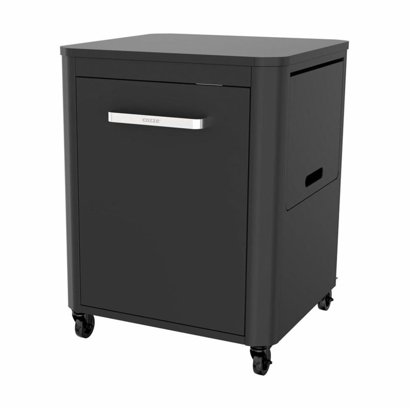 Modul bucatarie de exterior cu 1 usa, spatiu depozitare Cozze negru 64 x 60 x 83 cm 90522 - 1 Modul bucatarie de exterior cu 1 usa, spatiu depozitare Cozze negru 64 x 60 x 83 cm 90522 - 1