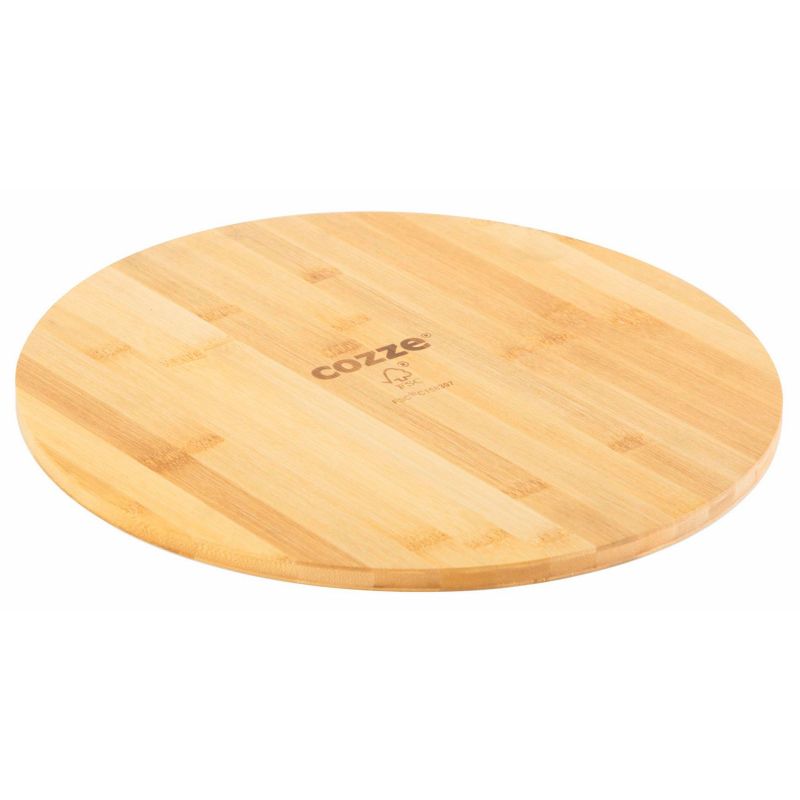 Tocator din bambus pentru pizza Cozze diametru 35 x 1,2 cm 90314 - 1 Tocator din bambus pentru pizza Cozze diametru 35 x 1,2 cm 90314 - 1
