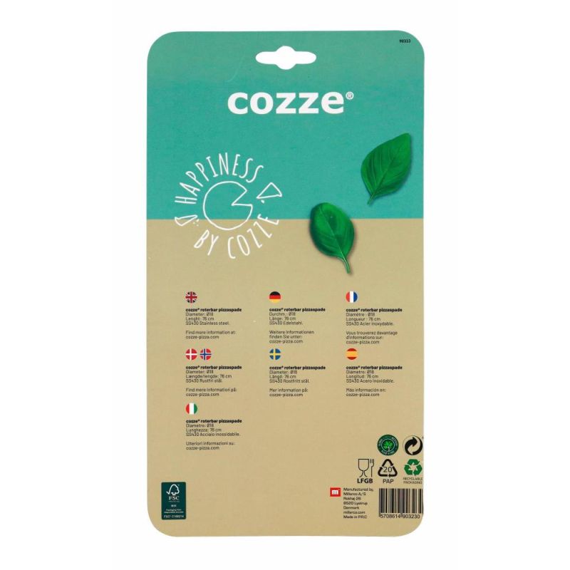 Paleta rotativa pentru pizza din inox Cozze diametru 18 x 76 cm 90323 - 7