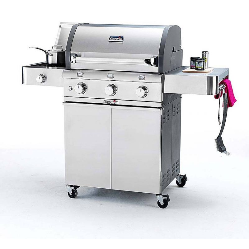Gratar pe gaz din otel inoxidabil non-magnetic Char-Broil Titan T-5000, 3 arzatoare din inox, TRU-Infrared - 3