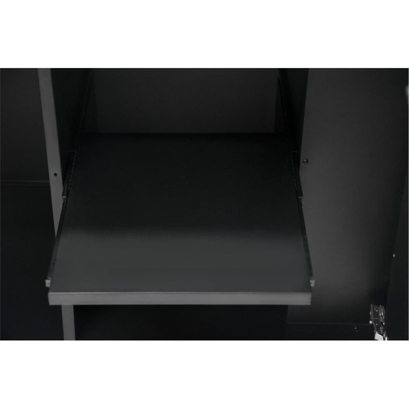 Modul bucatarie de exterior cu 3 usi, spatii depozitare si blat de lucru din inox Cozze negru 180 x 60 x 90 cm 90528 - 9