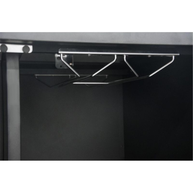 Modul bucatarie de exterior cu 3 usi, spatii depozitare si blat de lucru din inox Cozze negru 180 x 60 x 90 cm 90528 - 11