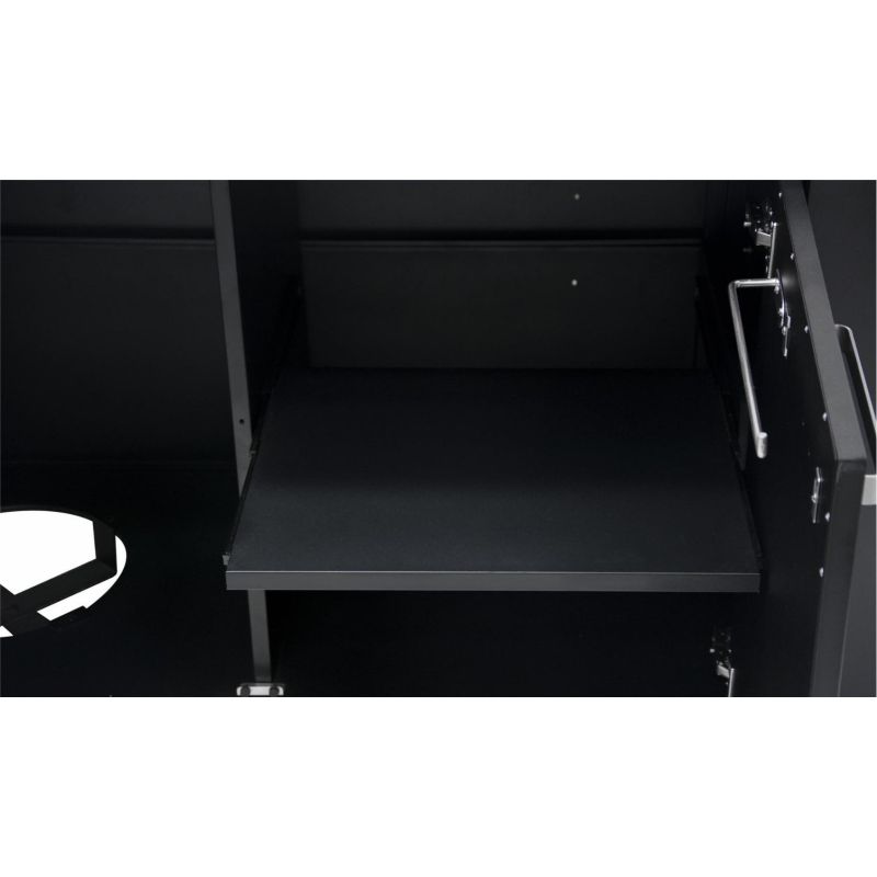 Modul bucatarie de exterior cu 3 usi, spatii depozitare si blat de lucru din inox Cozze negru 180 x 60 x 90 cm 90528 - 14