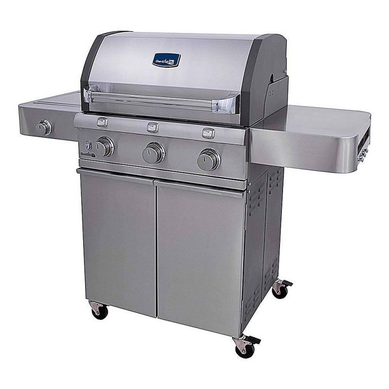 Gratar pe gaz din otel inoxidabil non-magnetic Char-Broil Titan T-5000, 3 arzatoare din inox, TRU-Infrared - 2