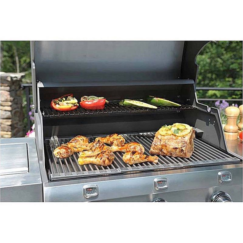 Gratar pe gaz din otel inoxidabil non-magnetic Char-Broil Titan T-5000, 3 arzatoare din inox, TRU-Infrared - 5