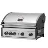 Gratar pe gaz cu 5 arzatoare 4 inox si 1 infrarosu, incastrabil, grile si plita fonta, Grandhall Pro Elite 4 K04000309A - 2