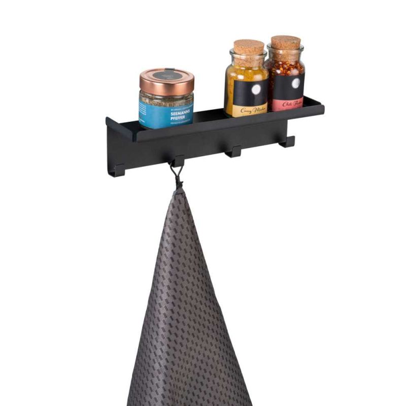 Sina magnetica cu carlige si suport Ima Wenko Black Outdoor Kitchen 30 x 6,5 x 9 cm negru 55067100 - 4