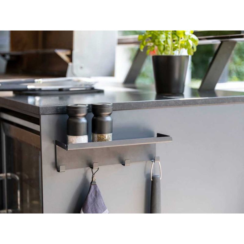 Sina magnetica cu carlige si suport Ima Wenko Black Outdoor Kitchen 30 x 6,5 x 9 cm negru 55067100 - 10