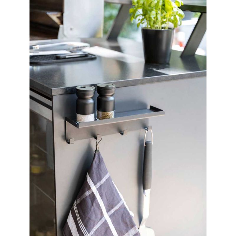Sina magnetica cu carlige si suport Ima Wenko Black Outdoor Kitchen 30 x 6,5 x 9 cm negru 55067100 - 11