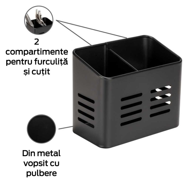 Suport pentru tacamuri Baco Wenko Black Outdoor Kitchen 55024100 - 5