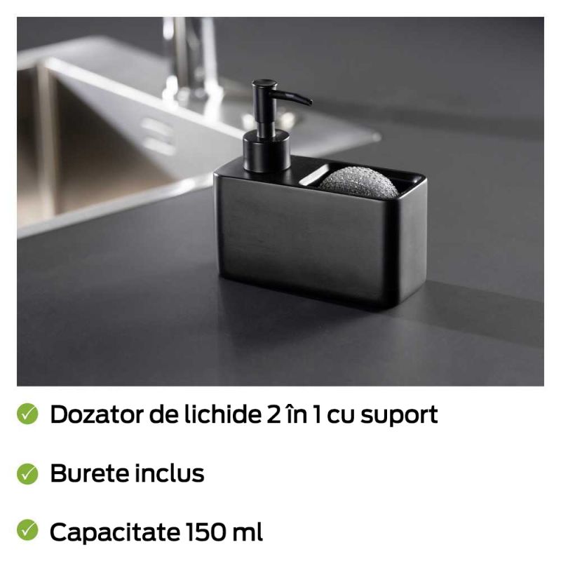 Dispenser sapun lichid de vase Resa Wenko Black Outdoor Kitchen 55076100 - 4