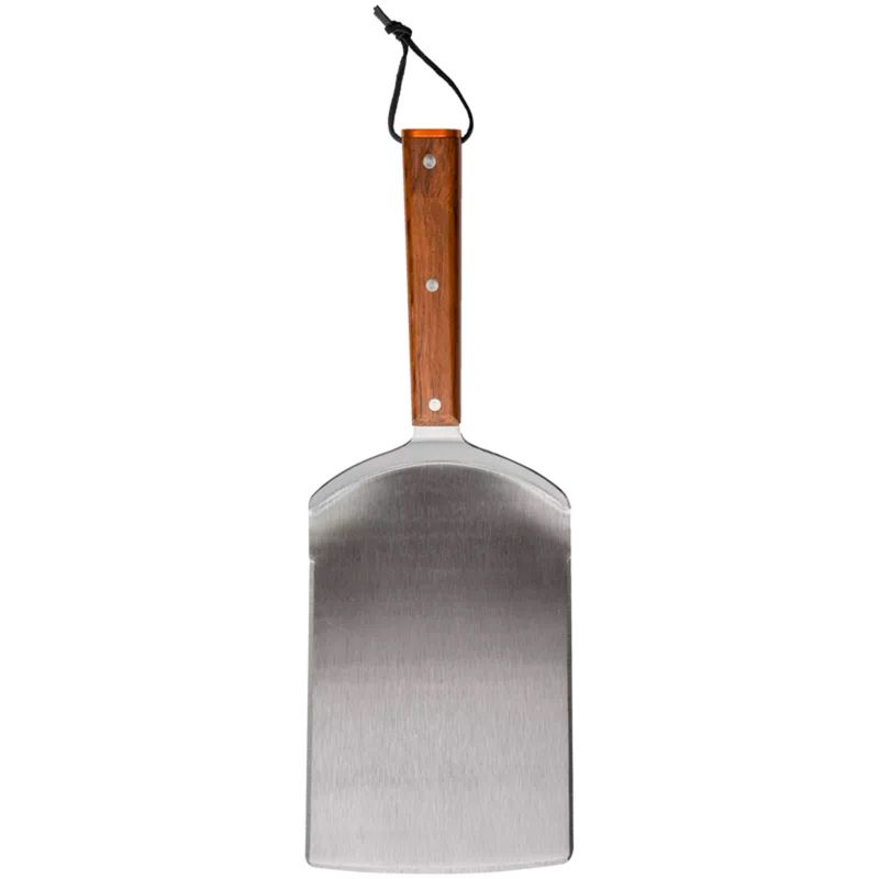 Spatula XXL pentru gratar din otel inoxidabil cu maner de lemn Traeger 15 x 25 cm BAC532 - 1