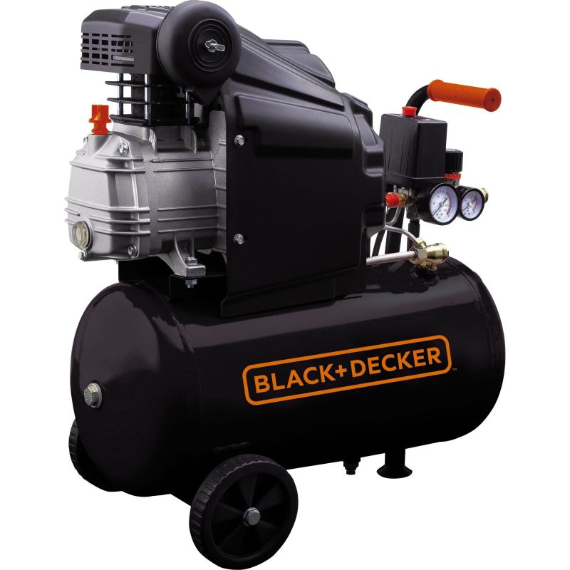 Compresor orizontal Black+Decker 24L 8BAR 160L/min BD 160/24 - 1