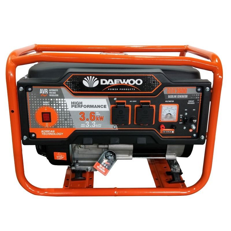 Generator DAEWOO GDK3600 3.3kW max 3.6kW cu roti si maner GDK3600 - 1