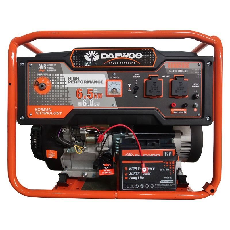 Generator Daewoo GDK6500E 6kW max 6.5kW start electric cu roti si manere GDK6500E - 1 Generator Daewoo GDK6500E 6kW max 6.5kW start electric cu roti si manere GDK6500E - 1